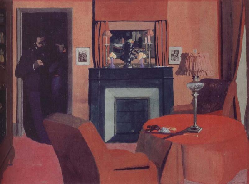 Felix  Vallotton The Red Room oil painting picture